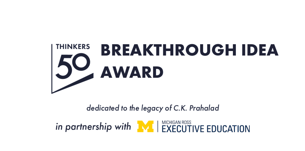 Thinkers50 Breakthrough Idea Award 2025