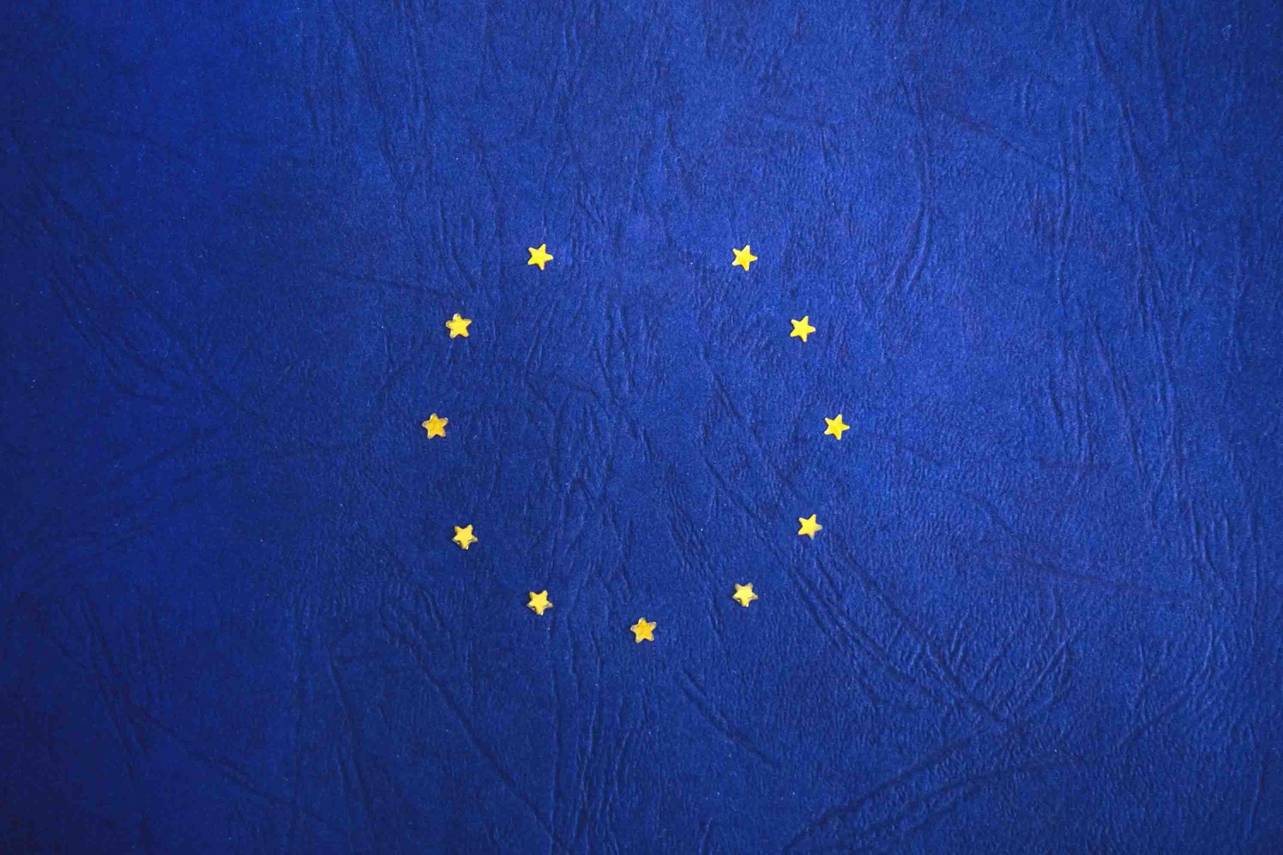 EU flag with eleven stars