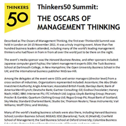 the oscars of management thinking