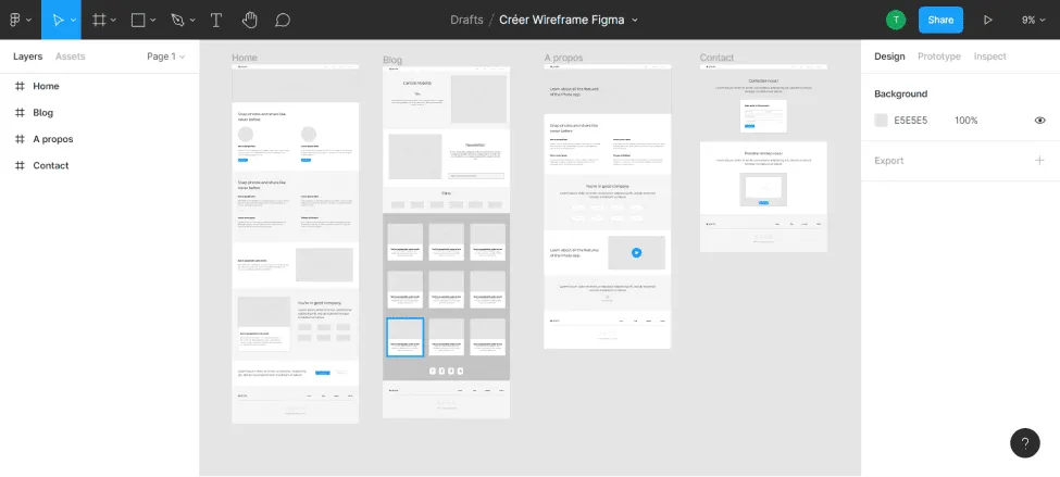 Wireframe Design