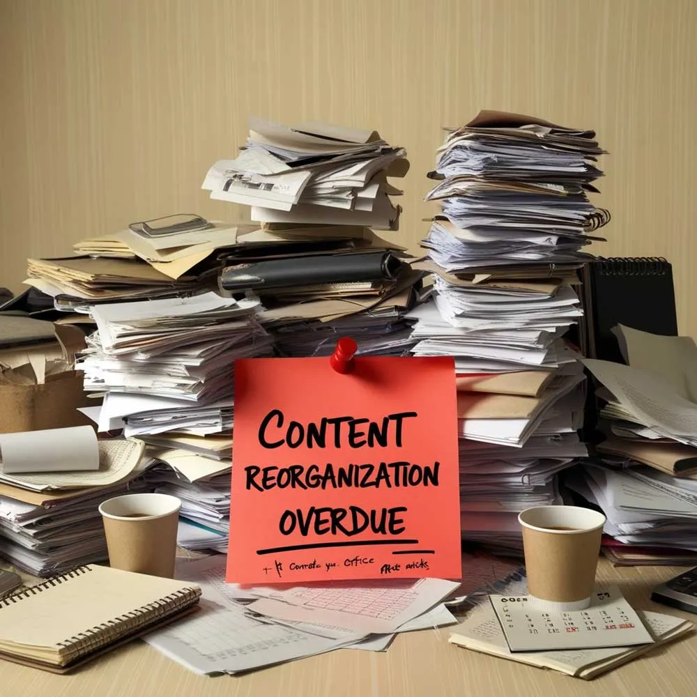 Content Reorganisation Overdue