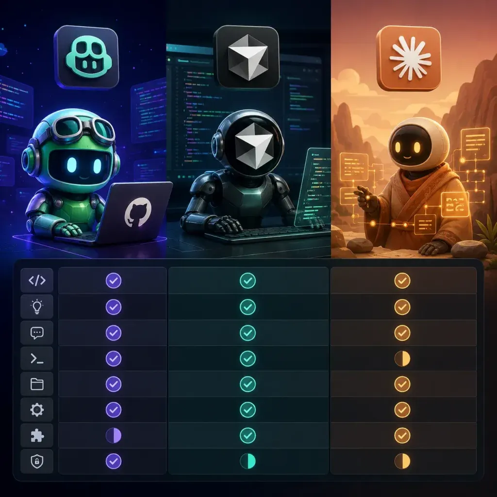 GitHub Copilot vs Cursor vs Claude Code
