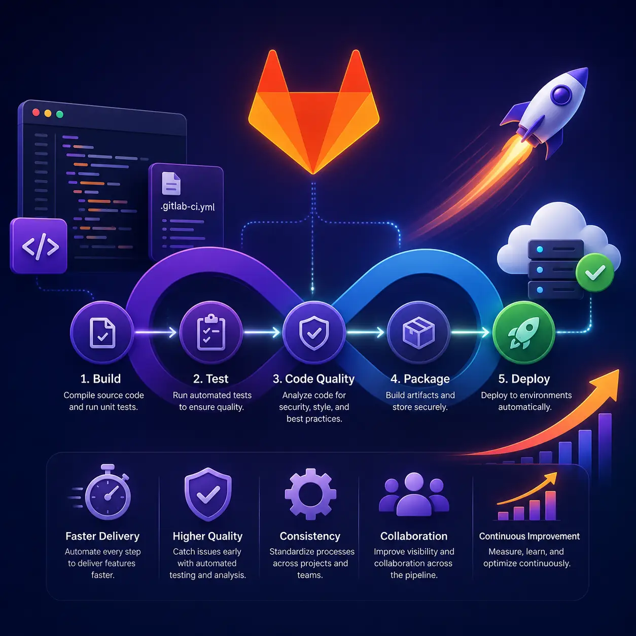 Structure GitLab Pipelines