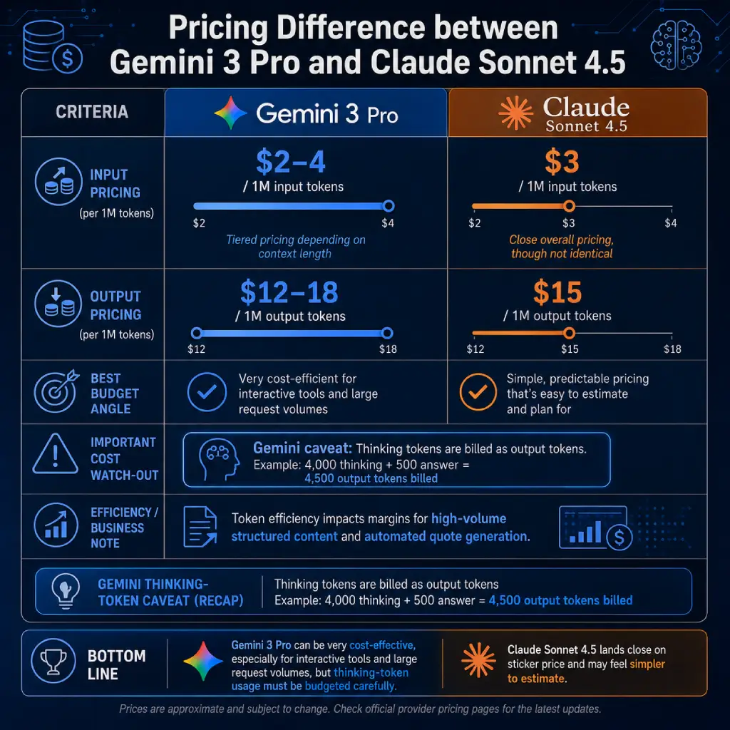 Pricing Difference