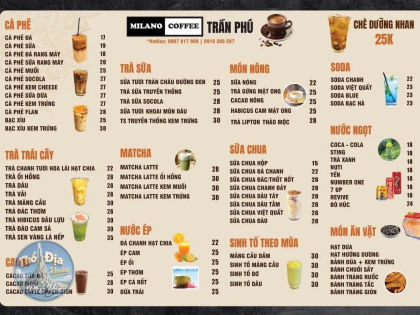 Ảnh trải nghiệm Milano Coffee Trần Phú Hoà Hiệp Trung