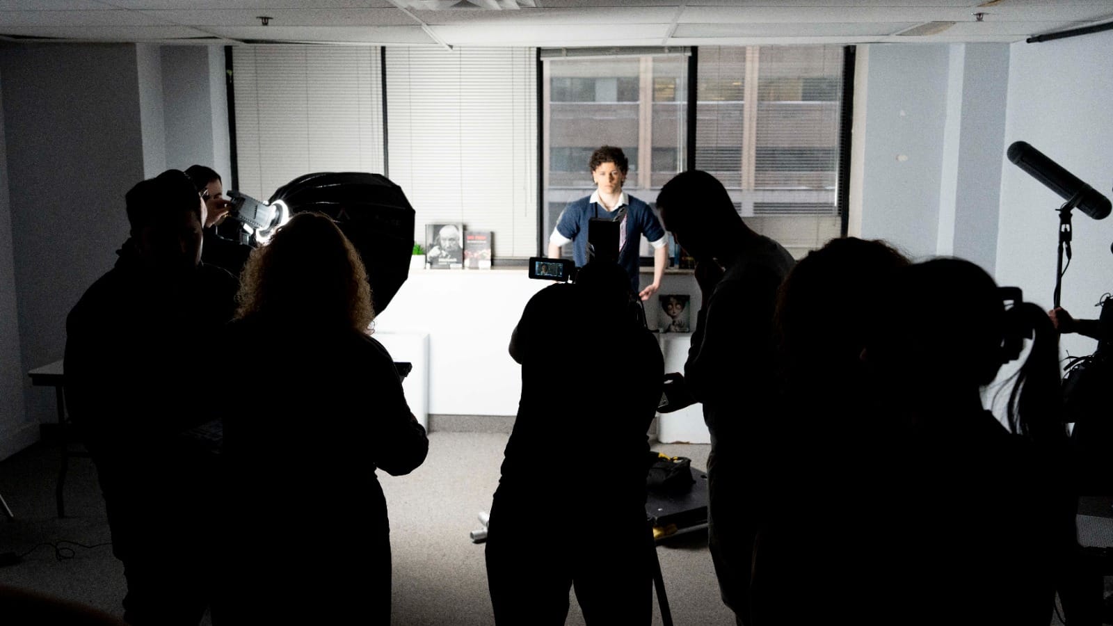 Behind the scenes on-set photo 1