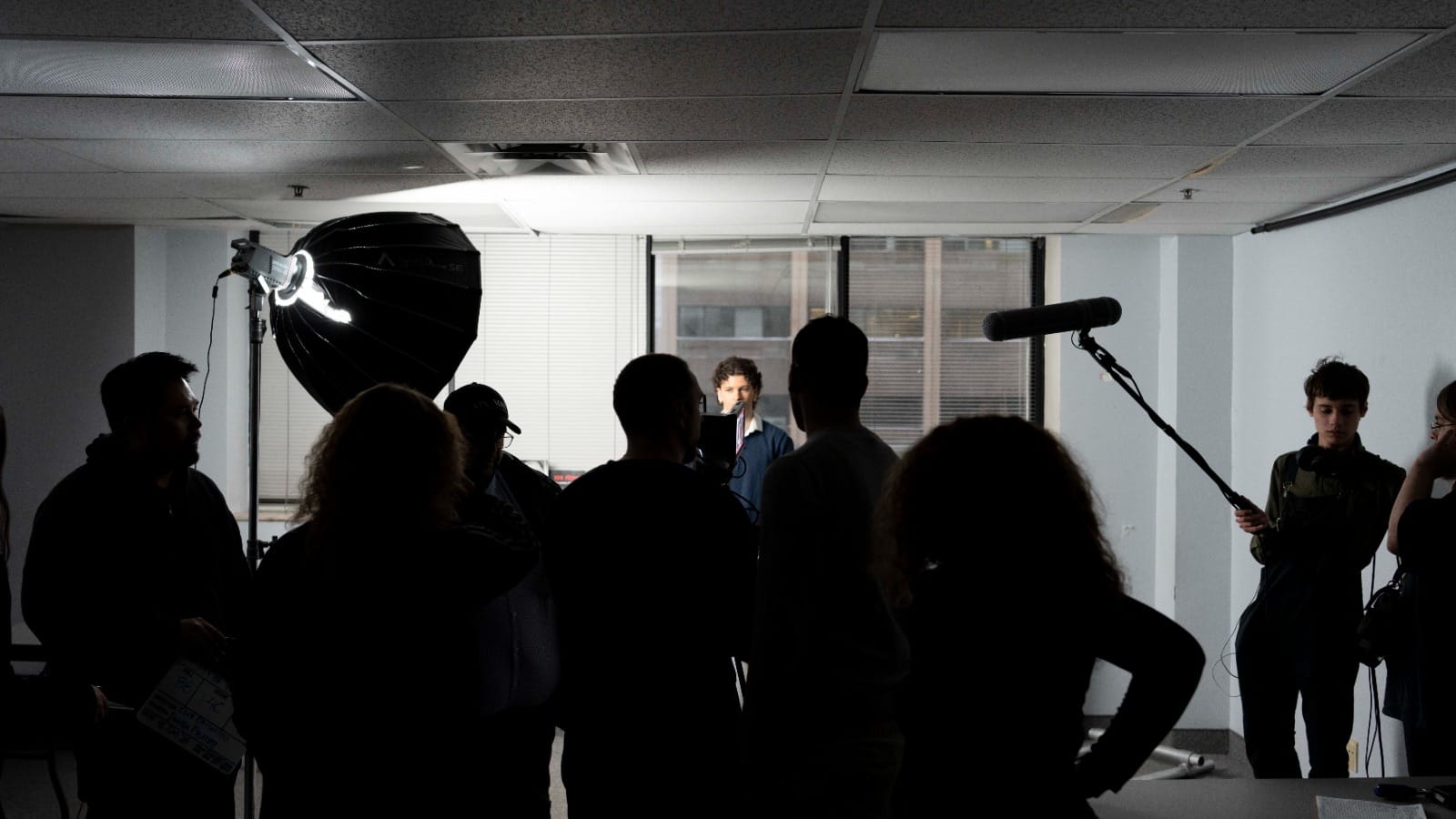 Behind the scenes on-set photo 2