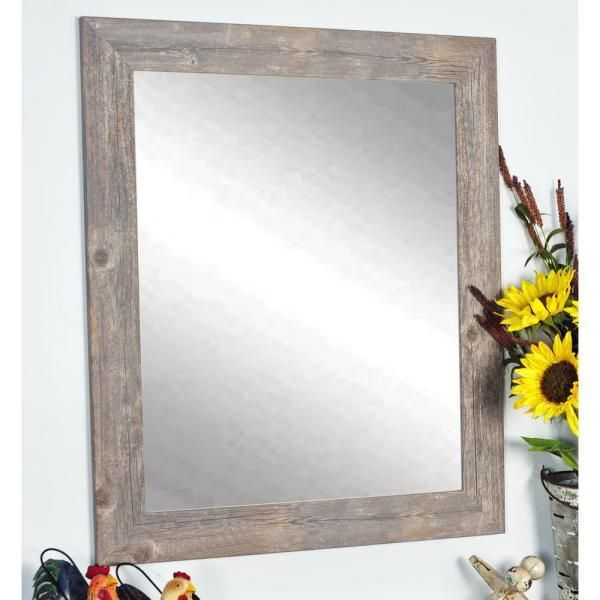 Brandtworks Rustic Wild West Brown Barnwood Decorative Throughout Glynis Wild West Accent Mirrors (Photo 7 of 20)