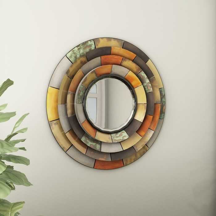 Featured Image of Round Galvanized Metallic Wall Mirrors