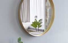 Gold Metal Framed Wall Mirrors
