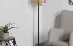 Woven Cane Floor Lamps