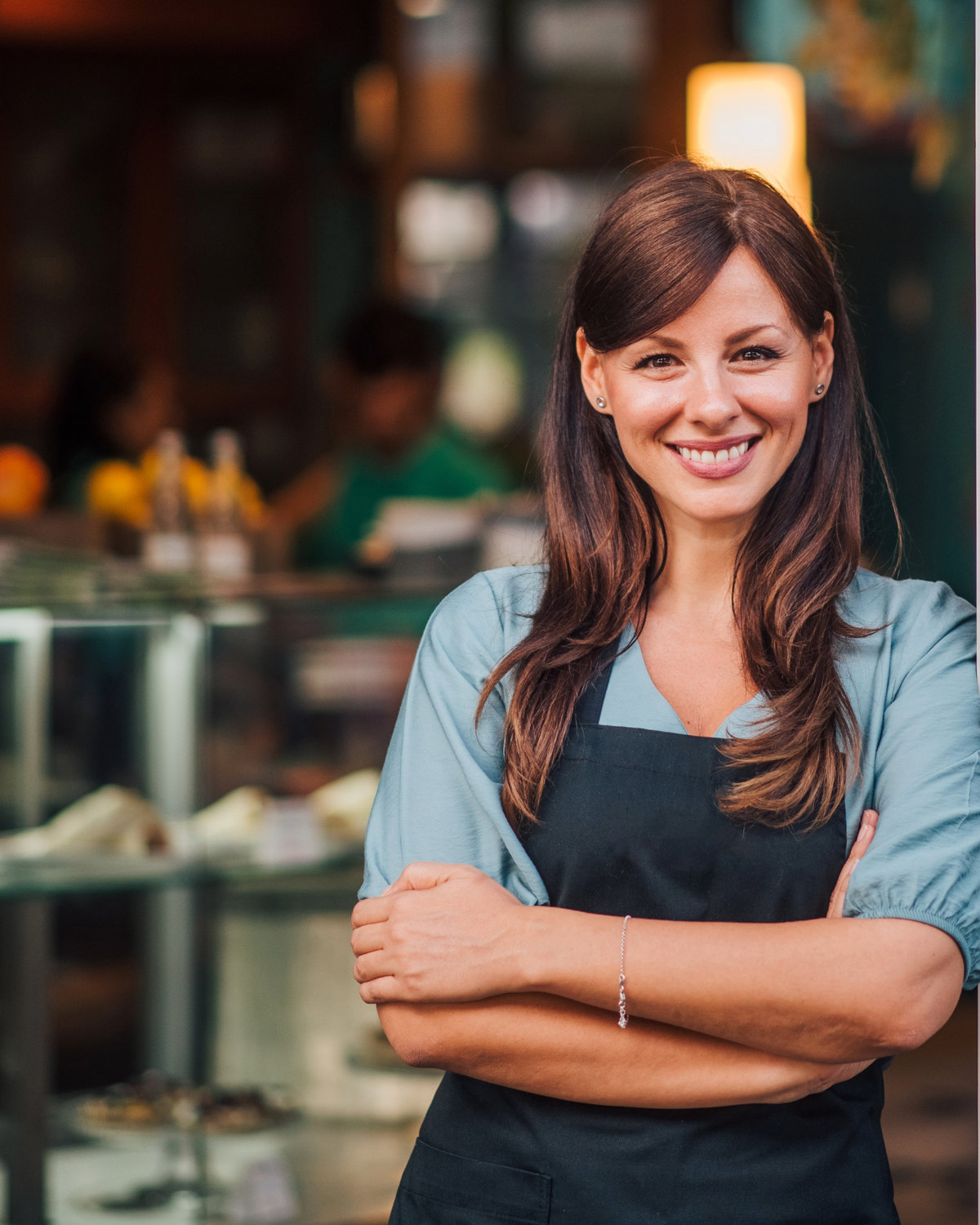 Restaurant owner at the pass
