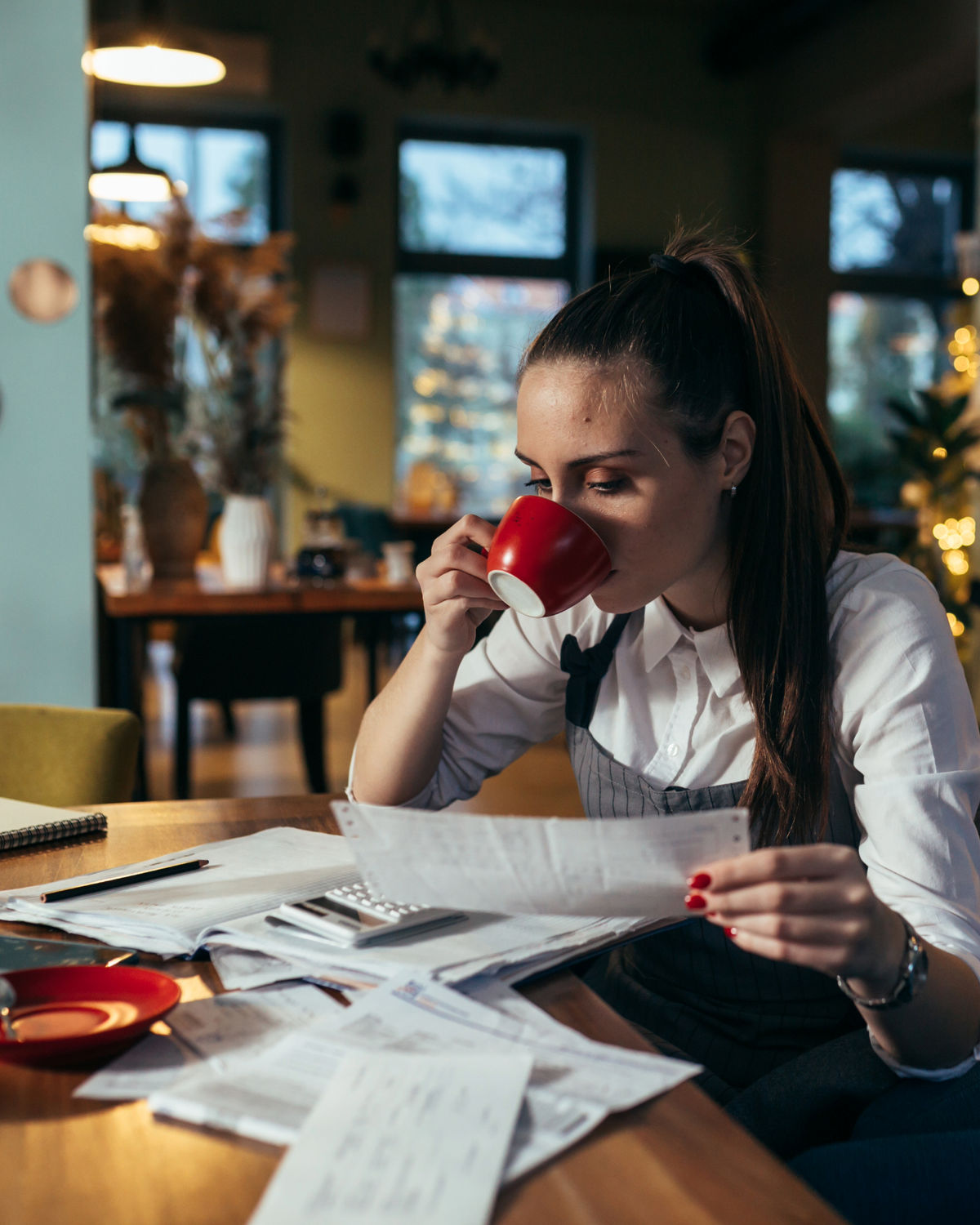 Restaurant owner at the pass