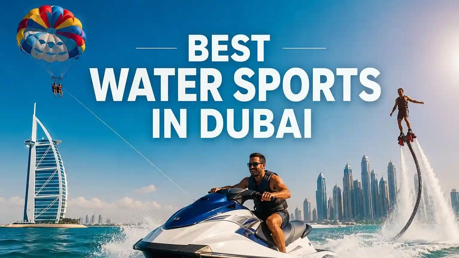 Traveler holding smartphone with active eSIM connection in Dubai skyline background