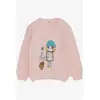 FemCasual - Knitwear Sweater Sequined Embroidered Girl Printed Powder - for Baby Girl