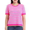 Short Sleeve Tricot T-shirt - Women's Wear - 70% Cotton & 30% Polyester