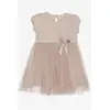 Dress Bow Tulle - Baby Girls' Wear - 90% Cotton & 10% Lycra