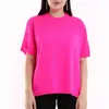 Short Sleeve Knitted T-Shirt With Collar Motif - Women's Wear - 70% Cotton & 30% Polyester TijaraHub