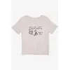 Text Design Casual T-Shirt - Girls' Wear - Cotton