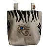 Handmade - Cotton Hand Painted Tote Bag - Horus Eye - Saroucha - Wholesale TijaraHub