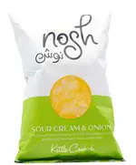 Nosh Family Natural Kettle Cooked Potato Chips - Sour Cream & Onion Flavor - 95-105gm Tijarahub