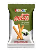 Multi-Flavored - Olive Salty Biscuit Sticks - 36 gm