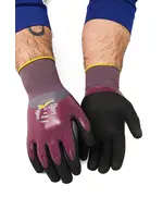 Safety Gloves TBW37 Double Coated Red Gloves - BestGuard Tijarahub