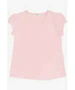 T-shirt - %90 Cotton & %10 Lycra - Pink