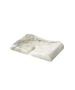 MUD - Coarse Rectangular Soap Dish Natural Marble (L12 x W8 x H2 cm) - Handmade Tijarahub