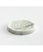 MUD - Round Soap Dish Natural Marble (L12 x W12 x H2 cm) - Handmade Tijarahub