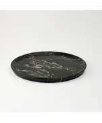 MUD - Round Plate Natural Marble (L 30 x W 30 x H 2 cm) - Handmade Tijarahub