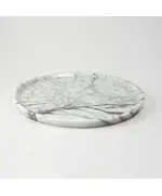 MUD - Round Plate Natural Marble (L 30 x W 30 x H 2 cm) - Handmade Tijarahub