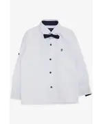 White Bow Tie Shirt - Boys' Wear - Cotton