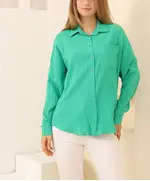 Single Pocket Shirt - Women's Wear - 95% Cotton & 5% Elastane