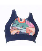 Printed Sports Bra - Women's Wear - 77% Polyester 23% Spandex