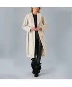 Coat with Belt and Arm Button - Women's Wear - Turkey Fashion