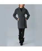 Short Coat with Belt - Women's Wear - Turkey Fashion