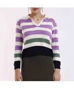 Long Sleeve Sweater With Polo Neck - Women's Wear - 70% Cotton & 30% Polyester