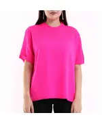 Short Sleeve Knit With Collar Motif - Women's Wear - 70% Cotton & 30% Polyester