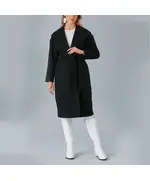 Coat with Fixed Hooded and Set Belt - Women's Wear - Turkey Fashion