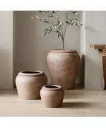 Fiberglass Roma Pot - Handmade - B2B - Unique Pots & Plants - Home & Garden Decoration- 25 × 30 cm TijaraHub