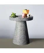 Terrazzo Chic - Wholesale Stylish Grey Stone Side Table for Modern Spaces - Shaheen Farouk Designs - Tijarahub
