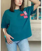 Luxurious Petroleum T-shirt - Wholesalers Women's Clothing - Stylish - Tijarahub