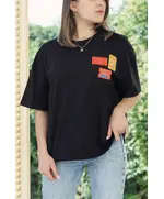Stylish Black T-shirt - Women's Egyptian Wholesale Clothing - Comfy - Tijarahub