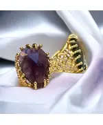 ​Yomn Jewellery - Rings - Handmade cutted brass ,  gold 18k with gemstones, supplier chain - Tijarahub