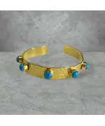 Yomn Jewellery - Bangles & Bracelets - Crafted Brilliance in 18k Egyptian Gold and Brass Artistry