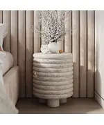 Commode/Coffee Table 45x45 cm - Wholesale Polyester Stone Furniture - Shaheen Farouk Designs - TijaraHub