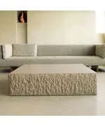 ​Rough Table 120 x 50 cm - Polyester Stone - Handmade Furniture - Shaheen Farouk Designs - TijaraHub