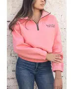 Stylish Blush Pink Oversized Sweatshirt - Wholesale Women Clothing - Cotton - High Quality - Tijarahub