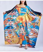 Elegant Tropical Spirit Kaftan - Buy In Bulk - Fashion for Women - Crepe - 150 cm - Tijarahub
